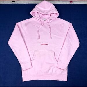 Saintwoods Pink Hoodie Pullover Made in Canada Size S Embroidered Logo SSENSE